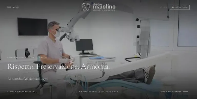 Sito web Studio dentistico Marco Maiolino realizzato da ApplicationWeb